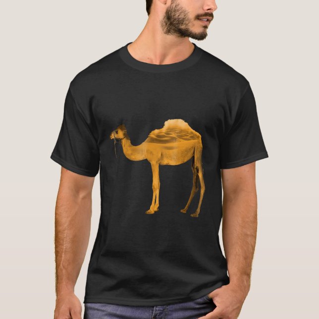 Stil Camelid Desert Silhouette T Shirt (Framsida)