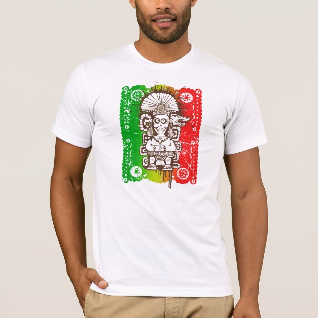 Stil Camiseta för Azteca skjortaLatino T Shirt (Framsida)