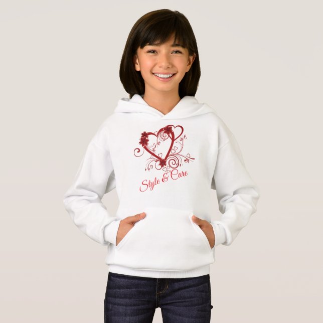 Stil & Care Girls'Hoodies T Shirt (Hel framsida)