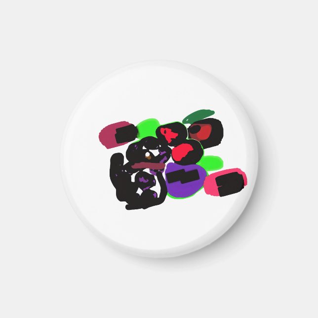 Stil Dalmatiner rosor  Magnet (Framsidan)