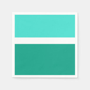 Stil-design för Turcos White Teal Färg Block Pappersservett