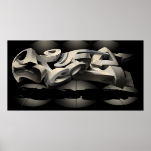 Stil Digital Graffiti Poster