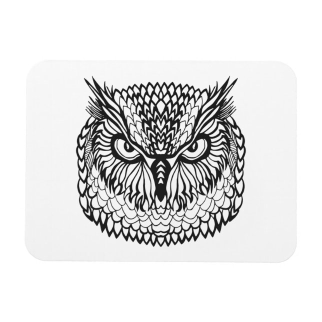 Stil Eagle Uggla Head Magnet (Horisontell)