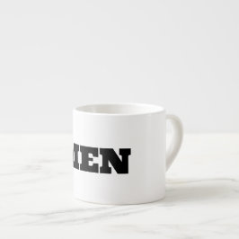 Stil Espresso Ultra teckensnitt Män Text Specialmu Espressomugg