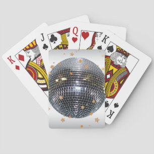 Stil för 70-tal för diskoboll Retro Casinokort