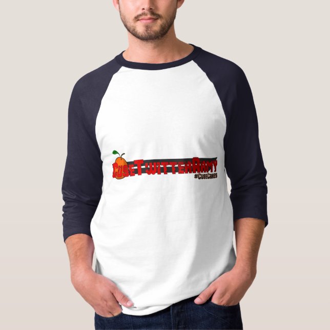 Stil för baseball för Cuse-Twitterarmé T-shirt (Framsida)