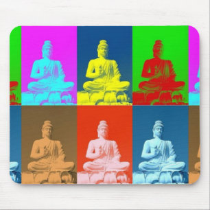 Stil för Buddha popkonst Musmatta