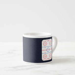 Stil för fiber för kol för hockeylekfölje espressomugg