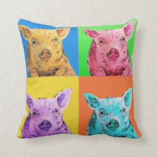 Stil för grispopkonst kudde