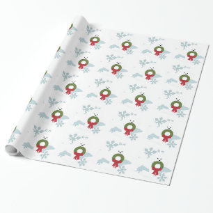 Stil för helgdag för Bichon kärlekjul Presentpapper