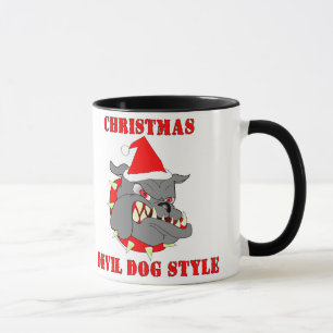 Stil för hund för marinkorpraljuldjävulen mugg