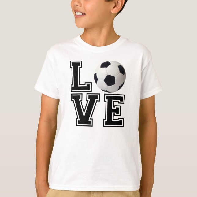 Stil för kärlekfotbollhögskola tee (Framsida)