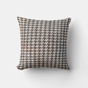 Stil för klassiker Houndstooth för svart vit Kudde