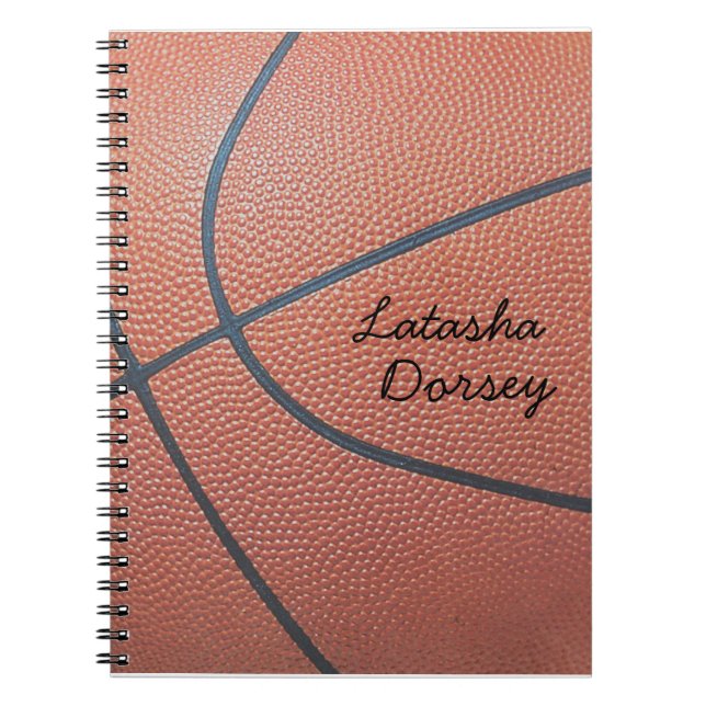 Stil för lagSpirit_Basketball texture_Autograph Anteckningsbok (Framsidan)