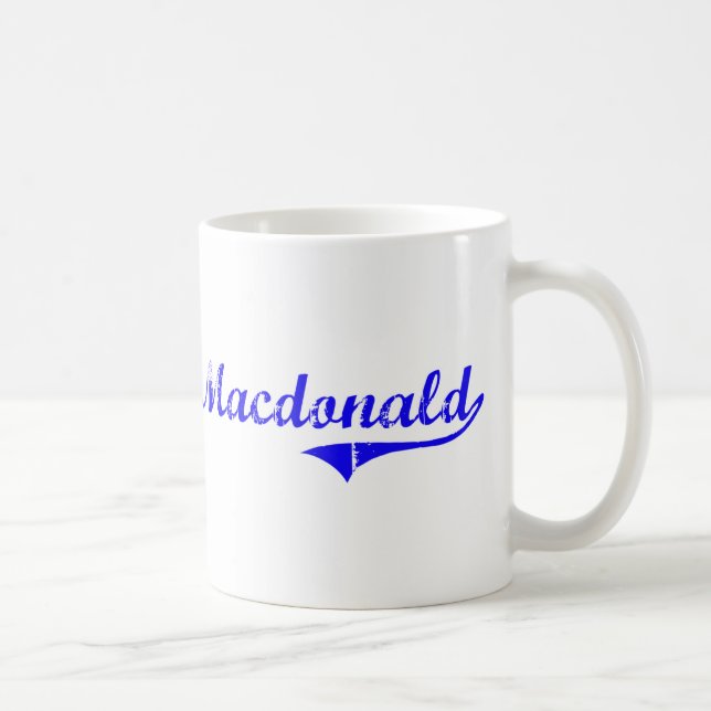 Stil för Macdonald efternamnklassiker Kaffemugg (Höger)