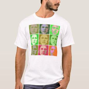 Stil för Obama popkonst Tee