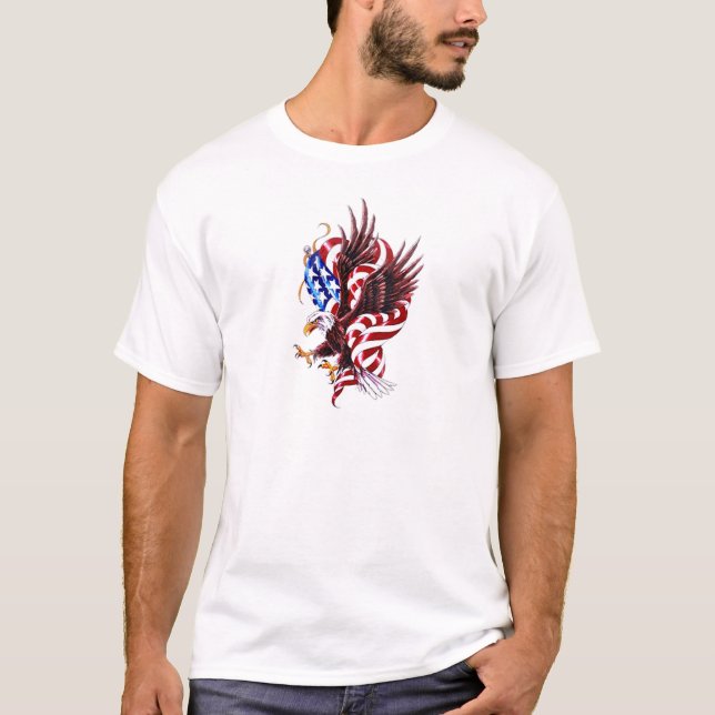 Stil för örn- och amerikanska tee (Framsida)