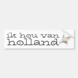 Stil för Patchwork för Holland landskapkarta Bildekal