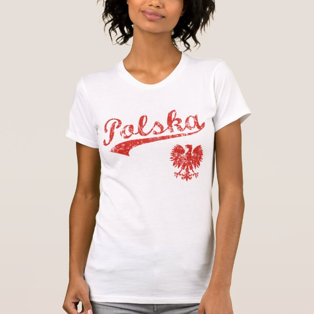 Stil för Polska örnsport T-shirt (Framsida)