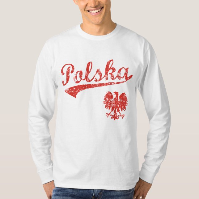 Stil för Polska örnsport Tee Shirt (Framsida)