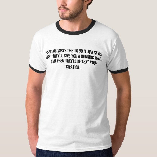 Stil för psykologi APA Tröja (Framsida)