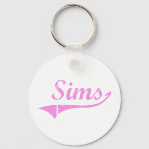 Stil för Sims efternamnklassiker Nyckelring