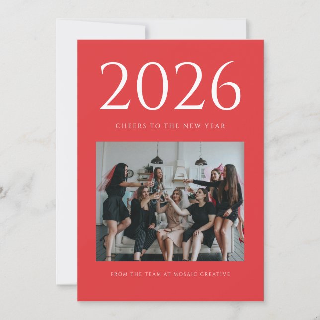 Stil-fotot i magasin - nytt årskort julkort (Framsida)