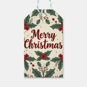 Stil Gift-Märkre i julVintage Presentetikett