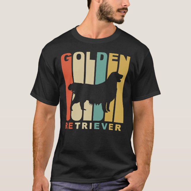 Stil Golden Retriever Silhouette Relaxed Fit T Shirt (Framsida)