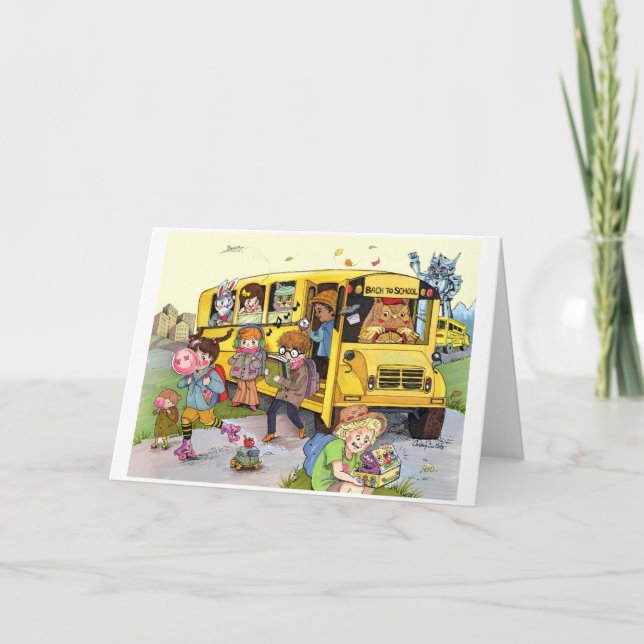 Stil-hälsningskort för Back to school 80 Kort (Framsida)