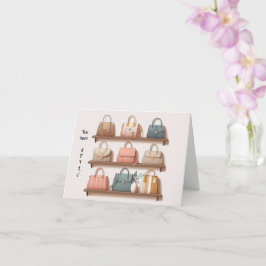 Stil handsäckskort Hälsning Kort