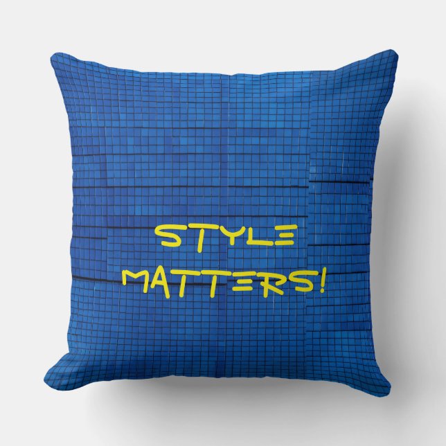 "Stil har en unik utformning" Kudde (Framsida)