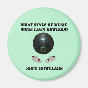 Stil i Music Kostym Gräsmatta Bowlers, Magnet