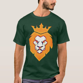 Stil Kung Lejonare med Krona under sommaren Färg T Shirt