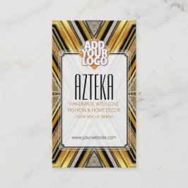 Stil Mode Black Guld ArtDeco-Affärskortet Visitkort