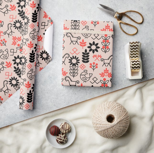 Stil (mönster) presentpapper (Hantverk)