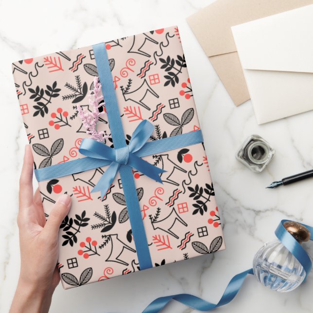 Stil (mönster) presentpapper (Gifting)