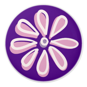 Stil Pink Bloom Doodle Knopp