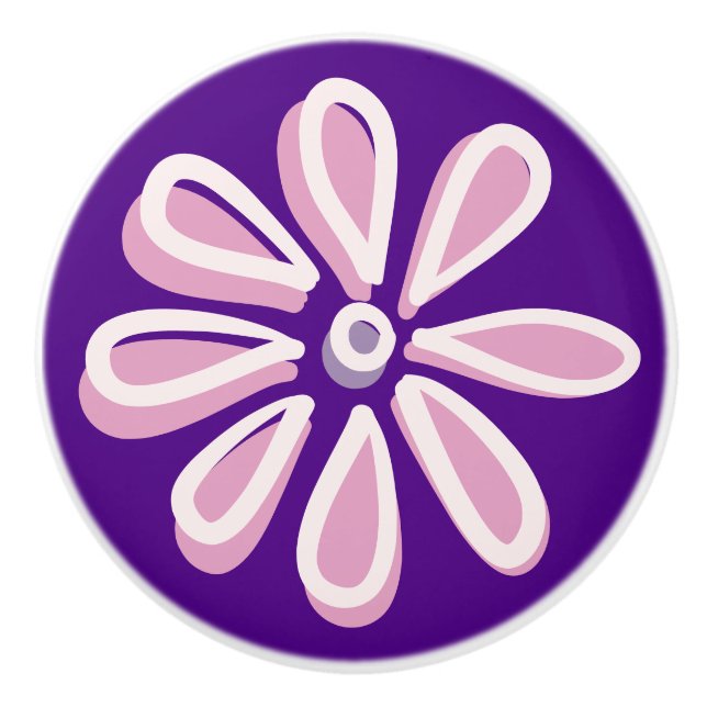 Stil Pink Bloom Doodle Knopp (Framsidan)