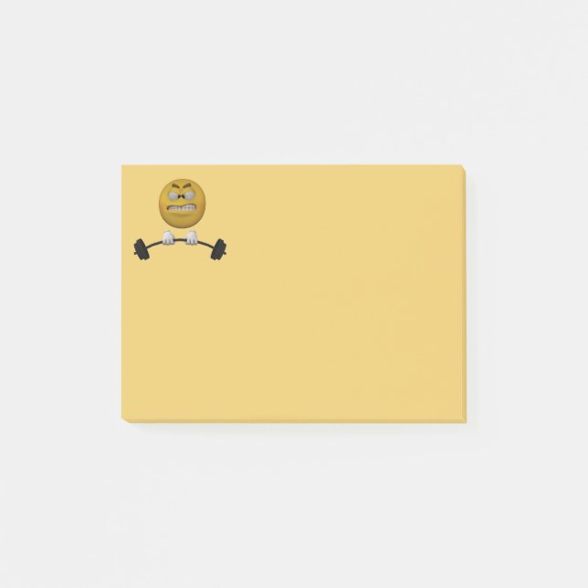stil som 3d Overdoing emoticonen Post-it Block (Framsida)