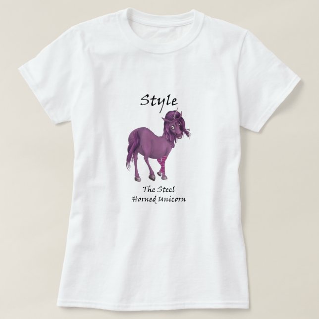 Stil Stålhornsklubben Unicorn Tee-Shirt T-shirt (Design framsida)