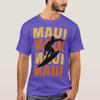 Stil Surfing Beach, hawaiian Islands Surfa T Shirt