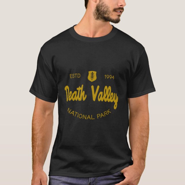 Stil-text för nationalparken Dödsdalen T Shirt (Framsida)