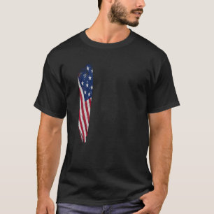 Stil True Färg Flagga America T Shirt
