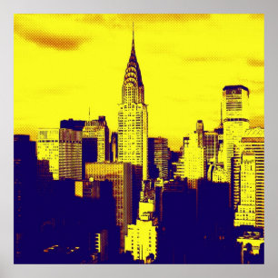 Stil Unik poppgraf New York-Poster Poster