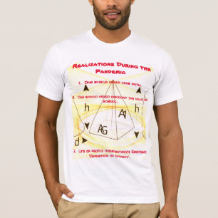 Stil - Vita röda "Realisationer under pandemin" T Shirt
