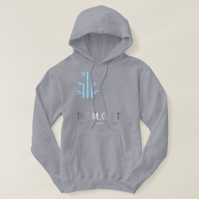 Stil: Vuxen överdrags hoodie (grå Vivid) (Design framsida)