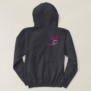 Stil: Vuxen Pullovertröja med huva (mörkgrå, livfu Hoodie