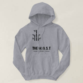 Stil: Vuxen Tröja med Huva (Grå Vivid) Hoodie