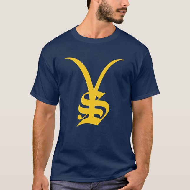 Stil Yellowstone Logotyp T-Shirt (Framsida)